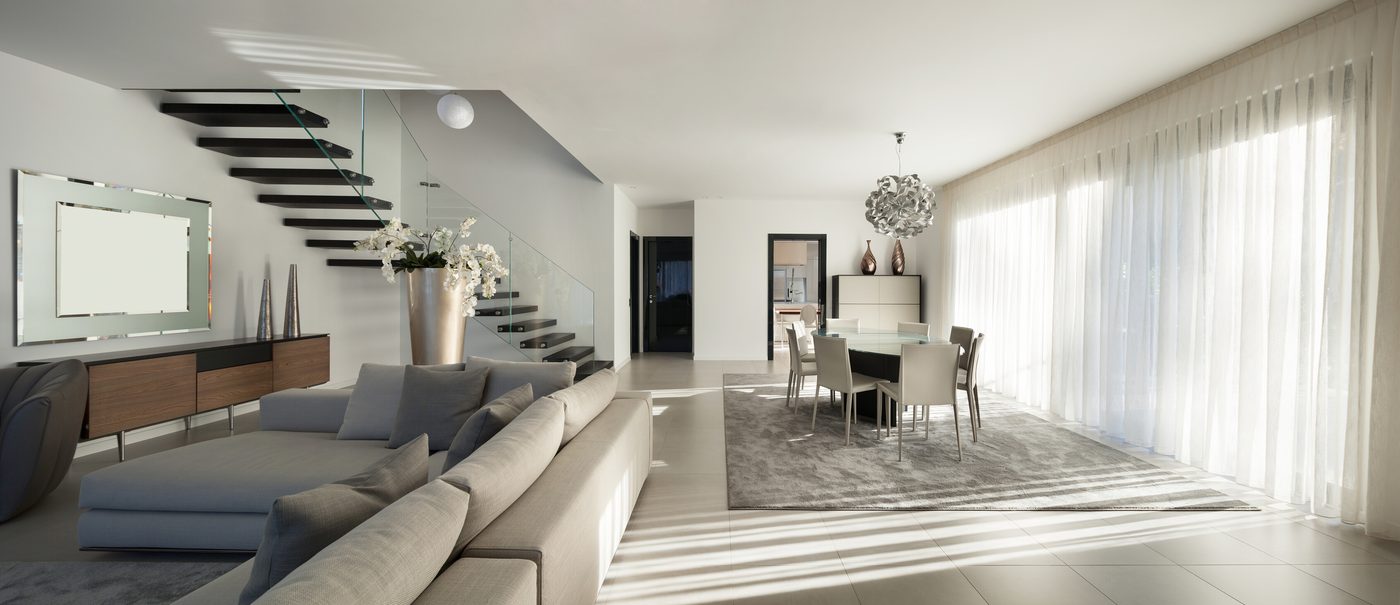 Bright modern living room